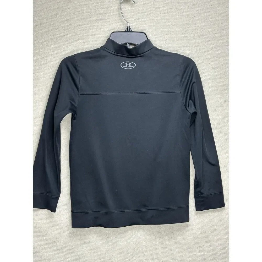 Under Armour Youth Medium Black Active Loose Full Zip Sweatshirt Jacket‎